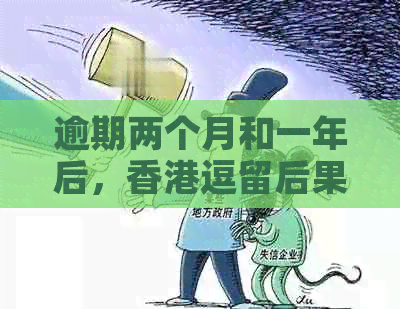 逾期两个月和一年后，逗留后果及再入境可能性