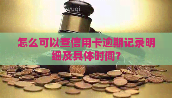 怎么可以查信用卡逾期记录明细及具体时间？