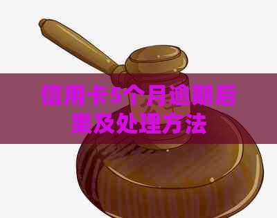 信用卡5个月逾期后果及处理方法