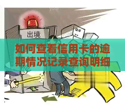 如何查看信用卡的逾期情况记录查询明细