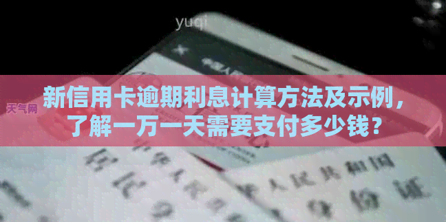 新信用卡逾期利息计算方法及示例，了解一万一天需要支付多少钱？