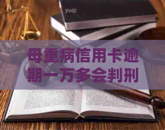 母重病信用卡逾期一万多会判刑吗？处理方式及影响解析