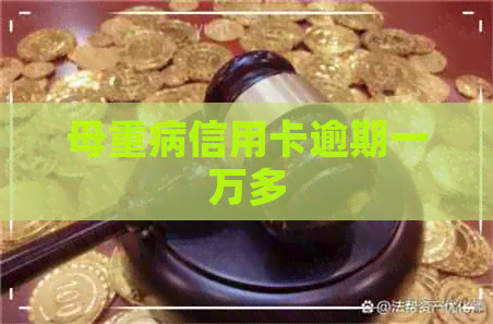 母重病信用卡逾期一万多