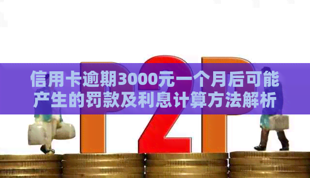 信用卡逾期3000元一个月后可能产生的罚款及利息计算方法解析