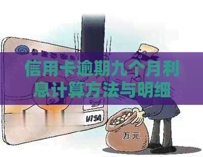 信用卡逾期九个月利息计算方法与明细，本金7500元案例分析