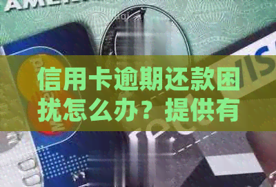 信用卡逾期还款困扰怎么办？提供有效处理策略和应对建议