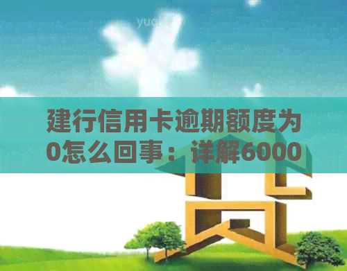 建行信用卡逾期额度为0怎么回事：详解6000元逾期1年处理情况及2021新政策