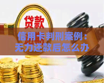 信用卡判刑案例：无力还款后怎么办？