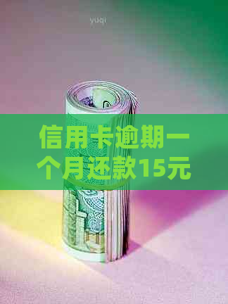 信用卡逾期一个月还款15元：如何处理、影响与解决办法全面解析