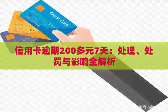 信用卡逾期200多元7天：处理、处罚与影响全解析