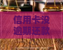 信用卡没逾期还款怎么查