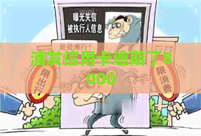 浦发信用卡逾期了8000