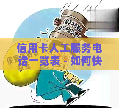 信用卡人工服务电话一览表 - 如何快速联系客服并解决问题