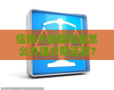 信用卡逾期本金怎么办理分期还款？