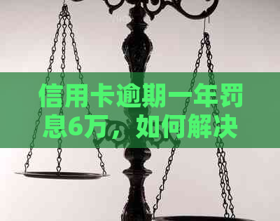 信用卡逾期一年罚息6万，如何解决还款问题和降低利息负担？