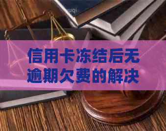 信用卡冻结后无逾期欠费的解决策略：全方位指南