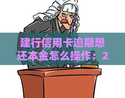 建行信用卡逾期想还本金怎么操作：2020新规与恢复使用时间