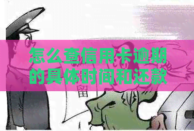 怎么查信用卡逾期的具体时间和还款记录