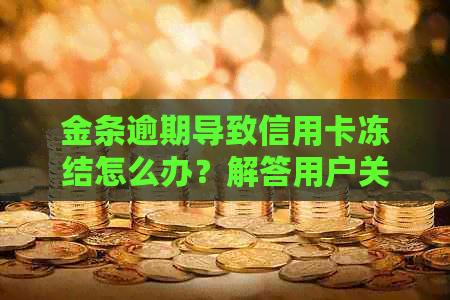 金条逾期导致信用卡冻结怎么办？解答用户关心的解决方法和注意事项