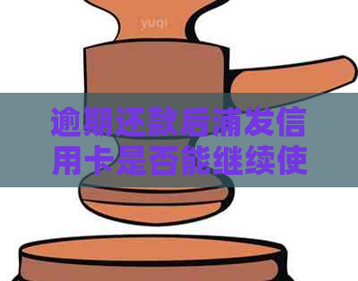 逾期还款后浦发信用卡是否能继续使用？