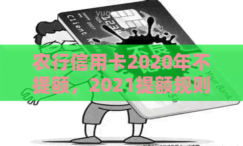 农行信用卡2020年不提额，2021提额规则及额度低原因解析