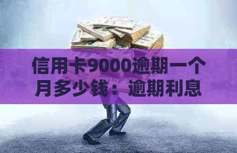 信用卡9000逾期一个月多少钱：逾期利息与起诉风险详解