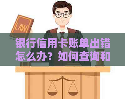 银行信用卡账单出错怎么办？如何查询和处理？