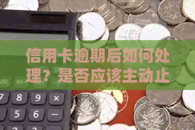 信用卡逾期后如何处理？是否应该主动止付以及可能的后果是什么？