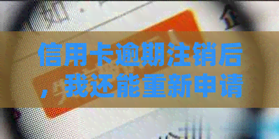 信用卡逾期注销后，我还能重新申请吗？如何重新获得信用卡？