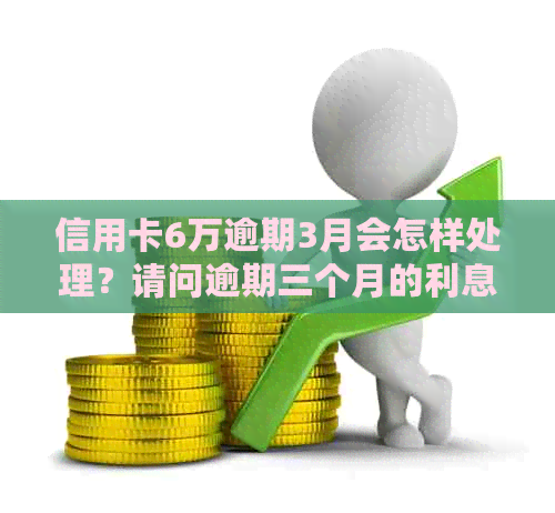 信用卡6万逾期3月会怎样处理？请问逾期三个月的利息是多少？