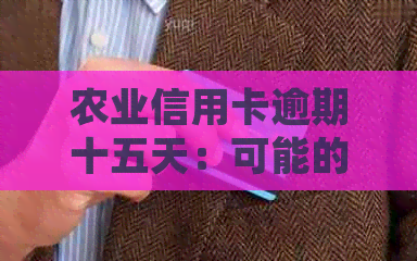 农业信用卡逾期十五天：可能的后果、解决方法及如何规划还款计划