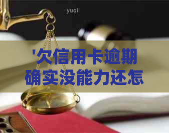 '欠信用卡逾期确实没能力还怎么办？会刑事责任吗？'