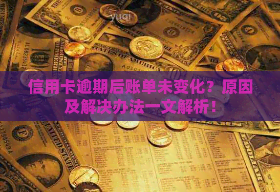 信用卡逾期后账单未变化？原因及解决办法一文解析！