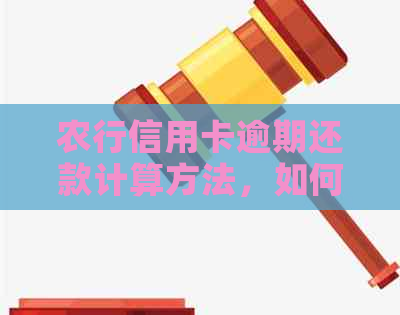 农行信用卡逾期还款计算方法，如何查询农行信用卡是否逾期还款。