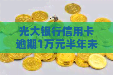 光大银行信用卡逾期1万元半年未还，用户陷入信用危机