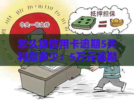 怎么算信用卡逾期5天利息多少：5万元逾期一周利息计算方法与结果解析