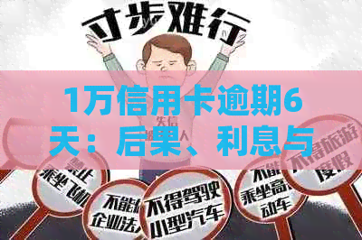 1万信用卡逾期6天：后果、利息与处理方法