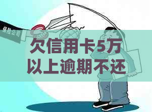 欠信用卡5万以上逾期不还款后果与解决方法