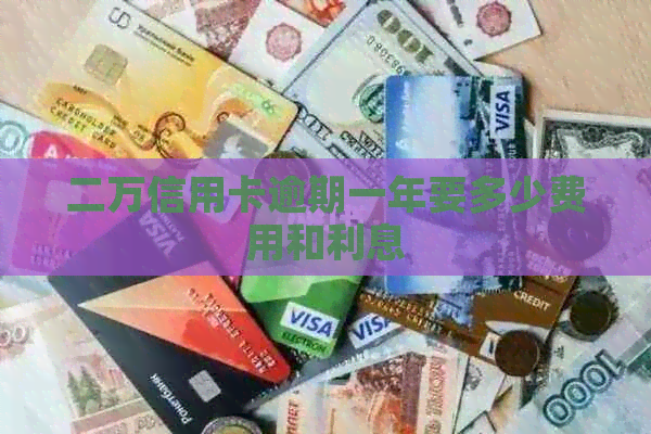 二万信用卡逾期一年要多少费用和利息