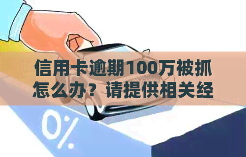 信用卡逾期100万被抓怎么办？请提供相关经验和解决方案。