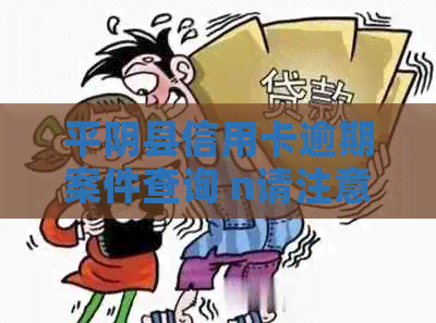 平阴县信用卡逾期案件查询 n请注意，我已删除了所有无关的字和号。