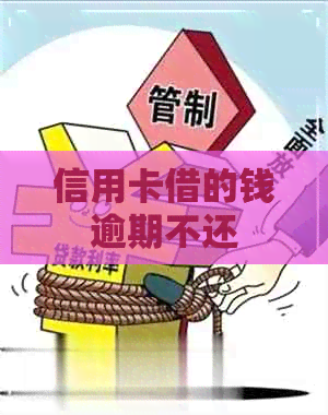 信用卡借的钱逾期不还