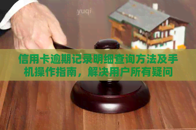 信用卡逾期记录明细查询方法及手机操作指南，解决用户所有疑问