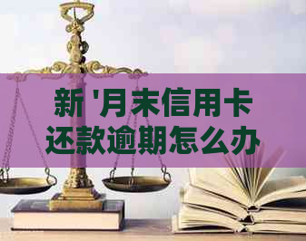 新 '月末信用卡还款逾期怎么办？如何避免产生罚息和信用影响？'