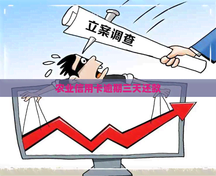 农业信用卡逾期三天还款