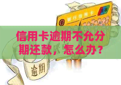 信用卡逾期不允分期还款，怎么办？