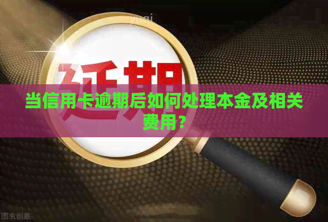 当信用卡逾期后如何处理本金及相关费用？