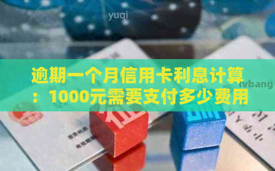 逾期一个月信用卡利息计算：1000元需要支付多少费用？