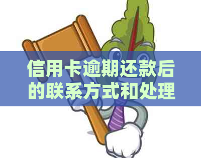 信用卡逾期还款后的联系方式和处理策略