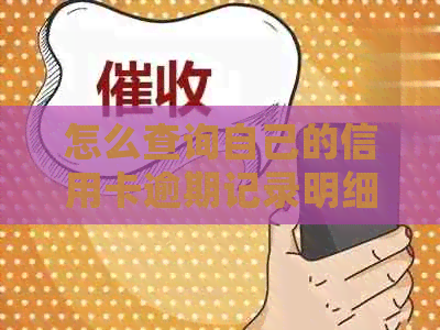 怎么查询自己的信用卡逾期记录明细